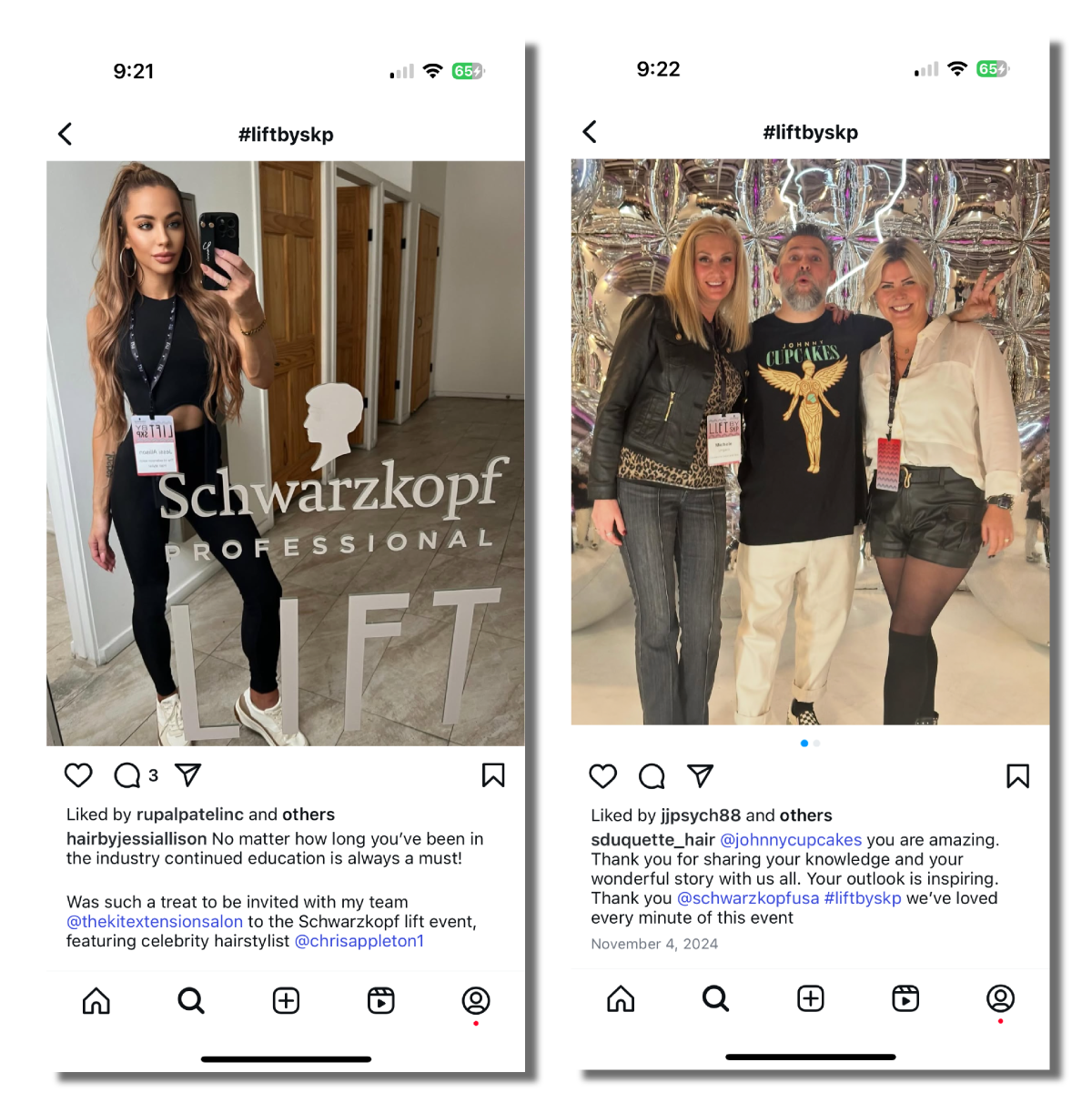 Schwarzkopf Instagram posts